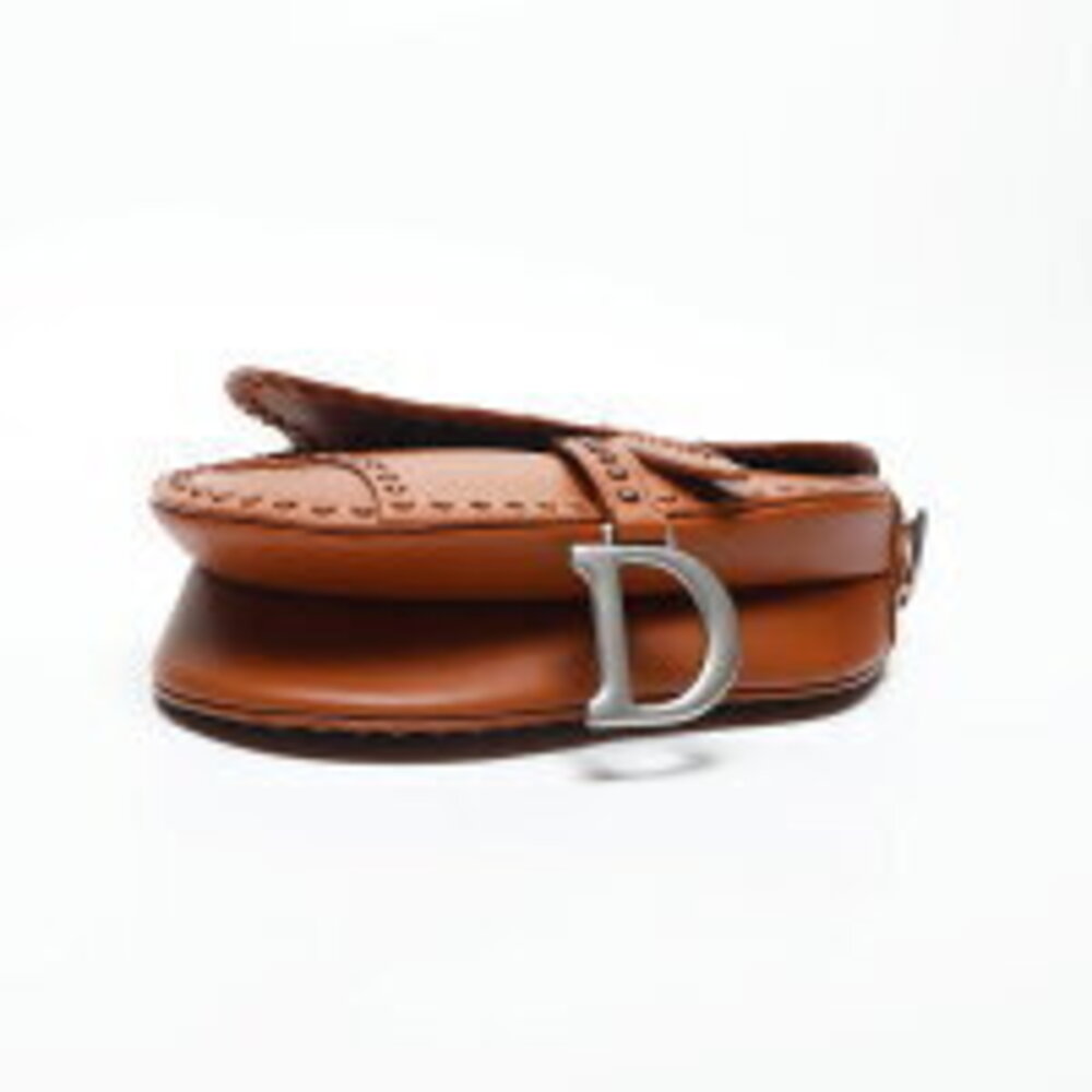 Christian Dior Leather Saddle Bag Shoulder Brown - Picture 8 of 13